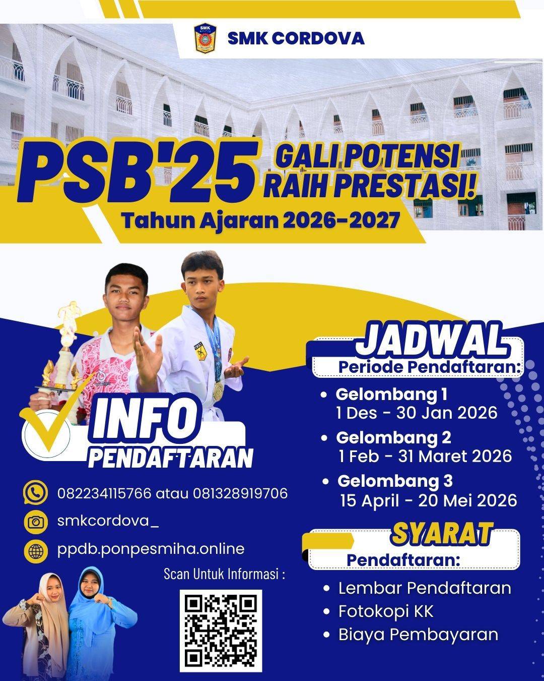 Penerimaan Siswa Baru SMK Cordova Tahun Ajaran 2026/2027